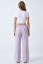 Striped Elastic Waist Wide Leg Woven Trousers - 7