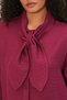 Women's Scarf Shirt and Trousers Two-Piece Set 30093 - Burgundy - 5