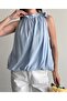 Women's Halter Neck Balloon Cut Chiffon Blouse - 3