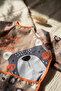 Tribal Bear Series Liquid-Proof Long Sleeve Baby Food and Activity Bib - Boho Design Crumb Pocket - 5