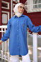 Indigo Buttoned Modal Shirt with Stone Detail - 3