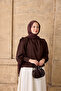Women's Pleated Detail Blouse Brown - 2