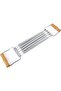 Spring Chest Expander, Maximum Flexion Chest Shoulder Arm Training, Hand Grip Exercise Equipment with Wooden Handle & Removable Spring, Noiseless Fitness Tool
