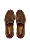 Men's Genuine Leather Brown Loafer Shoes - 5