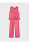 Pink Wide-Legged Ruffled Girls' Set - 2