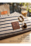 Striped Canvas Saddlebag Shoulder Bag, Striped Casual Bag with Pockets, Beach Bag - 3