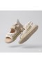 (Arzen) Lightweight Thermo Sole Velcro Children's Sports Shoes White - 4