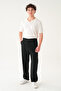 Elastic Waist Striped Fabric |   Loose Fit Men's Trousers - 6