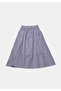 Midi Striped Women's Navy Blue Skirt - 6