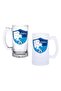 Erzurumspor Beer Glass with Handle, Frosted or Transparent Options 062