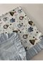 100% Cotton Muslin Baby Blanket with Ruffles, Double Layer Coverlet - 5