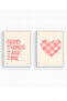 White Wooden Framed 2-Piece Modern Painting Huhu284