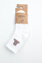 Teddy Bear Patterned 3-Pack Socks Çrp3018 - 4