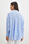 Basic modal shirt blue - 2