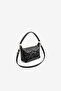 Black Matte Bag with Star Embroidery Detail - 2