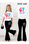 Girl's Spanish Style Leggings and T-Shirt Set