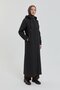Plus Size Thin Quilted Overcoat - Black - 2