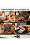 Professional Kitchen Knife Set with Countertop Stand, Includes Scissors and Sharpening Rod, Ergonomic Design for Home Cooking, Meal Prep, and Kitchen Organization - 4