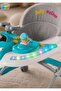 Baby Walker Turquoise with Activity Tray, Removable Canopy & Wheels for 6-18 Months - 3