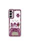 Samsung Galaxy A05S Compatible Case Sweet Patterned Silicone Cover - Pink