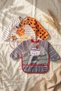 Set of 2 Long Sleeve Liquid-Proof Baby Food and Activity Bibs - Giraffe and Bear Figures 6-24 Months - 2