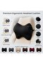 Neck Support Pillow Memory Foam, Ergonomic Headrest Cushion for Car and Office Use, Cervical Spine Pillow - 6