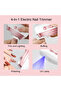 DENX 4 In 1 Electric Nail Clipper & Polisher, Automatic USB Rechargeable Nail Trimmer with UV light - 4