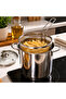 304 Stainless Steel Frying Pot and Boiling Pot 2 Liter with Strainer Basket Pasta Potato Egg Bowl - 5