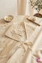 Bohemian Summer Hollowed Out Knitwear Knitted Triangle Bandana Cream - Women's Beach Vacation Daily Mesh Knitted Hair Bandana - 2