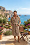 Hooded Bathrobe, Curly Bathrobe, 100% Cotton, Bath Sauna Bathrobe Women / Men Unisex Bathrobe - 2