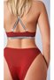 Corduroy Stylish and Comfortable Triangle Bra & High-Waist Panties Set – Comfortable and Stretchy Women's Lingerie Set - 3