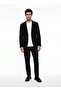 Black Men's Slim Fit Jacket Ace004262681_Syh - 2