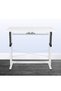 Flash Furniture Height Adjustable(100 cm*60cm*75cm)Sit To Stand Home Office Desk - white - 3