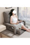 55x64x56 cm Folding Floor Chair Single-Back Sofa Cushion Multi Angle Adjustment Padded Sleeper Bed For Balcony Bedroom With Pillow 1 Seater - 8
