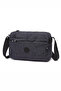 Daily Small Size Waterproof Lightweight Crinkle Fabric Women's Crossbody Bag Polka Dot Black - 2