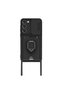 Samsung Galaxy S24 Plus Compatible Case Zuma Silicone with Business Card Holder and Ring - Black - 2