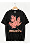 تي شيرتات نسائية من Maple Leaf Memories بتصميم صيفي كاجوال كبير الحجم - 4
