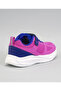 Hook & Loop Closure Memory Foam Shoes - Pink & Navy Blue - 4