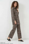 Women's Leopard Patterned Viscose Brown Set - 6