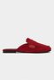 Harvey Red Genuine Inner-Outer Leather Suede Flat Sole Women's Loafer Slippers - 5