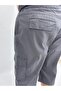 Large Size Men's Capri Pants with Elastic Waist, Lace-Up and Cargo Pockets - 6