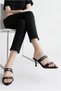 Women's Slippers with Heels, Black Buckle, Pointed Evening Dress Shoes, New Season F403 - 5