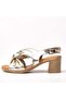 Diandra Women's Genuine Leather Heeled Sandals 2213