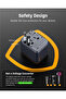 5-in-1 Universal Travel Adapter 20W PD Fast Charger with Dual USB-C, USB QC 4.0, 2 AC Ports – Supports 200+ Countries - Black - 6