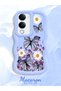 Vivo Y04 Compatible Case Camera Protector Blue Silicone Couple Phone Case Butterfly Pattern - 2