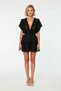 Women's Woven Brodelee V-Neck Bat Sleeve Mini Dress %100 Cotton Beachwear Casual Daily Modern Stylish - 4
