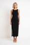 Women's Sleeveless Crew Neck Maxi Fitted Lace Detailed 100% Polyester Knitwear Dress Casual - 4
