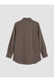 Brown Striped Women's Shirt Tunic - 8