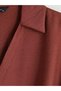 Brown Women's Shirt with Belted Waist - 7