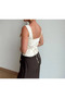 Special Design Collar-Detail Buttoned Women's Blouse with Stone - 2